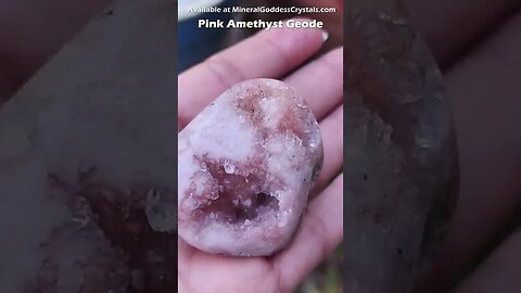 Pink Amethyst Geode High Vibration Pink Amethyst Heart Chakra Pink Stones MineraL Goddess Crystals