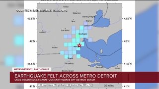 USGS reports 3.2 magnitude earthquake outside Detroit Beach