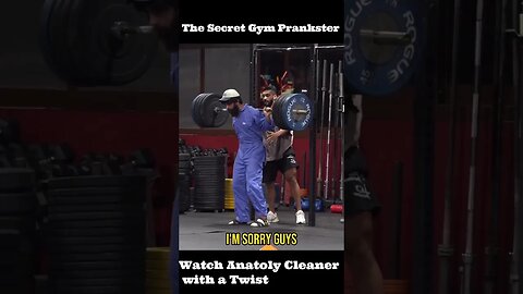 The Secret Gym Prankster: Watch Anatoly, the 'Cleaner' with a Twist! #shorts #viral #anatoly #gym