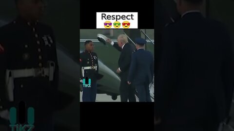 Donald Trump Respect moment.