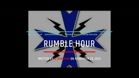 Welcome To Our First Rumble Hour