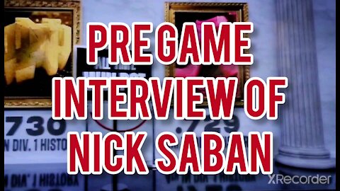 Coach Saban interview game day