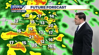 Scattered showers likely Saturday afternoon