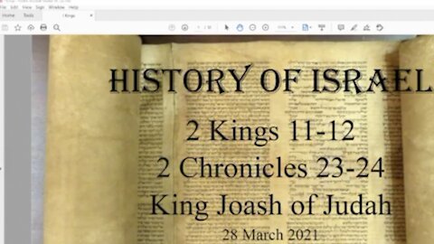 2 kings 11 12 2 Chron 23 24 King Joash of Judah