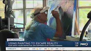 Blind artist finds inspiration and happiness during pandemic