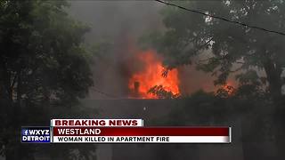Woman killed in apartment fire in Westland