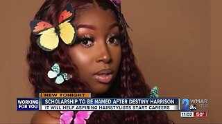Scholarship to be named after Destiny Harrison to help aspiring hairstylists