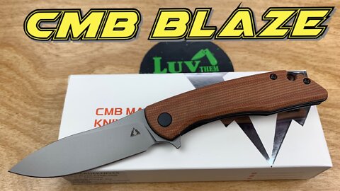 CMB Blaze / includes disassembly / 2 flipper options in one affordable knife