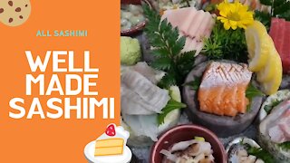 All sashimi dishes