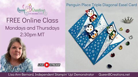 Stampin' Up! Penguin Place Triple Easel Card