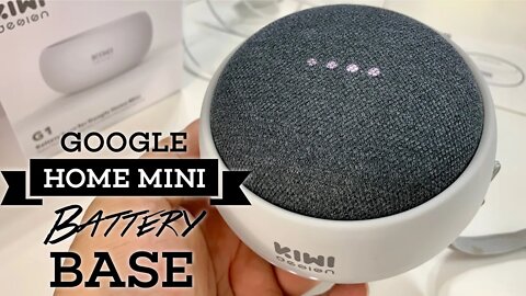 Make your Google Home Mini portable with the Rechargeable Battery Base by KIWI design