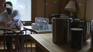 Building a gingerbread house for the homeless