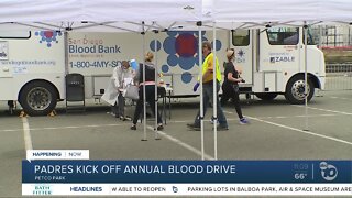 Padres kick off annual blood drive