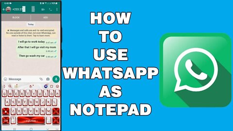 How To Use WhatsApp As Notepad in 2 minute | Note taking app