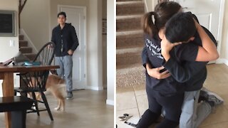 Guy receives heartwarming surprise from long distance girlfriend