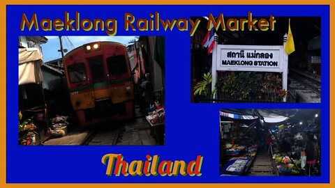 Watch a Train Go Through Thailand’s Most Dangerous Market - Maeklong Railroad Market