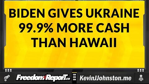 BIDEN GIVES HAWAII LESS THAN 1% OF WHAT HE IS GIVING TO UKRAINE