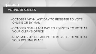 Only two days left to register to vote by mail or online