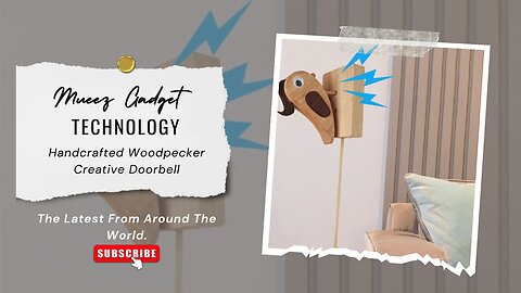 Handcrafted Woodpecker Creative Doorbell | Link in description