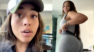 Jordyn Woods BREAKS Twitter After Trying On Amazon Booty Leggings On TIktok!