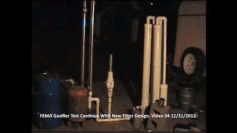 FEMA Gasifier Test With New Filtering Video 04 - 12/31/2012