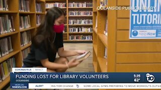 Funding lost for San Diego library volunteers