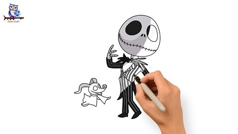How to Draw Jack Skellington - The Nightmare Before Christmas