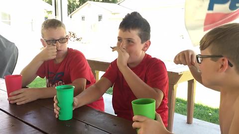 "Three Young Boys Take A Hot Sauce Challenge"