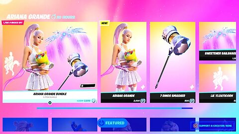 *NEW* ARIANA GRANDE SKIN OUT NOW! FORTNITE ITEM SHOP LIVE! (FORTNITE ITEM SHOP TODAY)