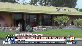 Fire breaks out in kitchen at Del Mar restaurant