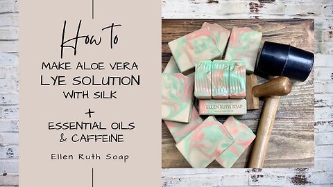 Making CITRUS & CAFFEINE CP Soap + How to Make Aloe Vera Lye Solution | Ellen Ruth Soap