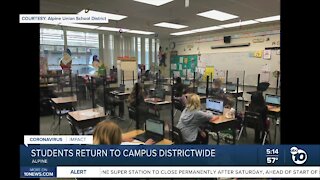 Alpine school districts begins full in-person learning