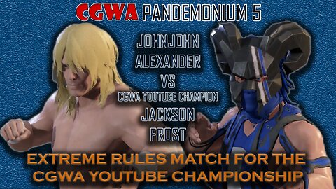 EXTREME RULES MATCH FOR THE YOUTUBE CHAMPIONSHIP | CGWA Pandemonium 5 | WWE 2K22 Universe Mode |
