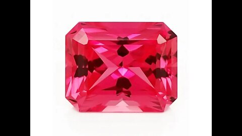 Chatham Created Radiant Cut Padparadschas: Radiant cut lab grown padparadschas