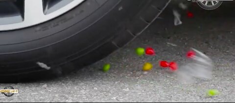 Experiment car vs toys crushing crunchy and soft things by car vs kitty