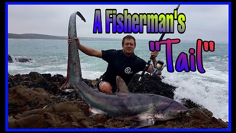 THRESHER SHARK caught LAND BASED! a SHARK that KILLS HIS PREY with his LONG TAIL!