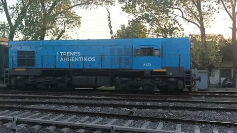 #trenesargentinos - Servicio diésel Ballester-Zarate pasando por estación Jose León Suárez.