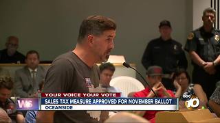 Sales tax measure approved for November ballot