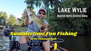 Kayak Fishing Lake Wylie from the Buster Boyd Access - Summer Time Fishing with the Wacky Rig