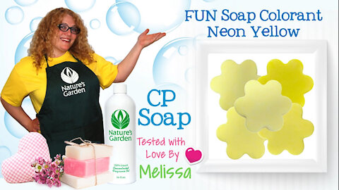 Soap Testing Neon Yellow Soap Colorant- Natures Garden