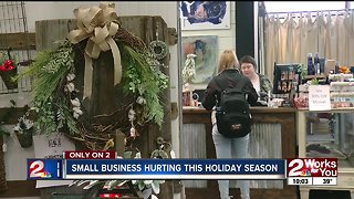 Small businesses in Broken Arrow struggling this holiday season as more shoppers move online