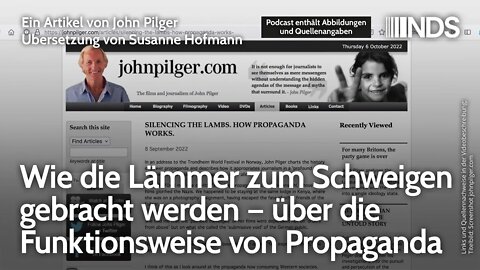 Wie die Lämmer zum Schweigen gebracht werden – über die Funktionsweise von Propaganda | John Pilger