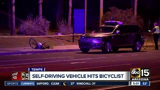 Self-driving Uber vehicle involved in Tempe crash