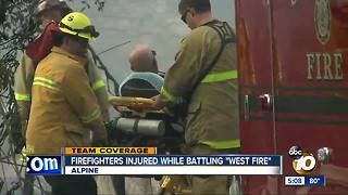 Firefighters injured battling West Fire