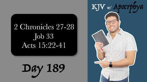Day 189 - Bible in One Year KJV [2022]