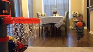 Toddler Makes Every Basketball Shot