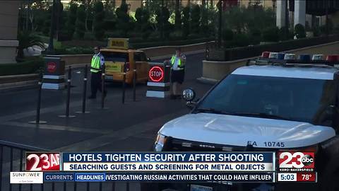 Las Vegas hotels tighten security following shooting