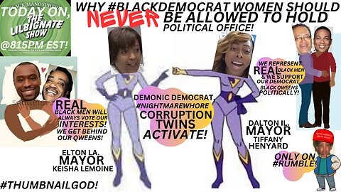 @PINKBOOKLESSONS, @ROLANDSMARTIN, WHY #BLACKDEMOCRATWOMEN SHOLD NEVER BE ALLOWED 2 HOLD OFFICE!