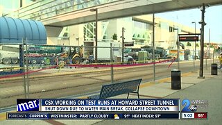 CSX working on test runs at Howard Street Tunnel