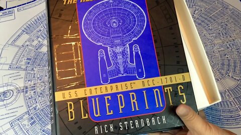 Blueprints of the USS Enterprise NCC-1701-D from Star Trek: The Next Generation by Rick Sternbach